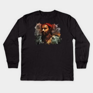 Marvin Gaye - Artistic Painting Kids Long Sleeve T-Shirt